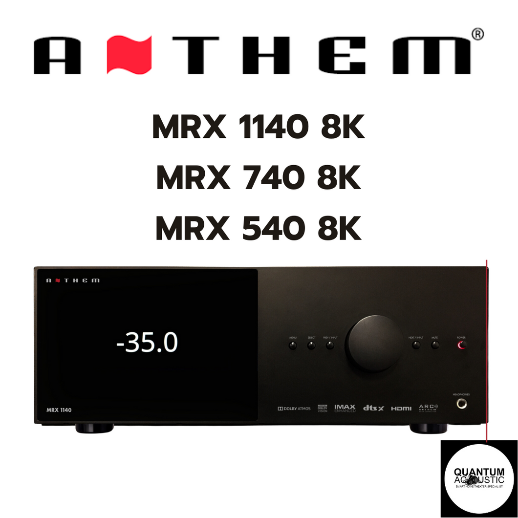 Anthem MRX 1140 8K | MRX 740 8K | MRX 540 8K AV Receiver [Pre-Order]