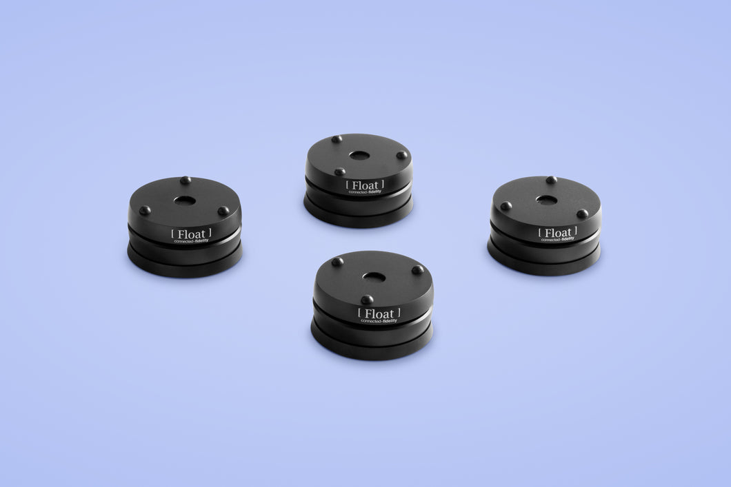Connected-Fidelity Float Isolation Puck (Set of 4) Black